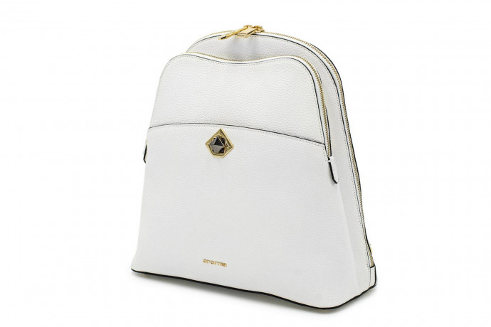 Белый кожаный рюкзак Cromia